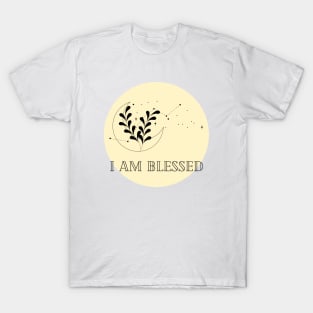 Affirmation Collection - I Am Blessed (Yellow) T-Shirt